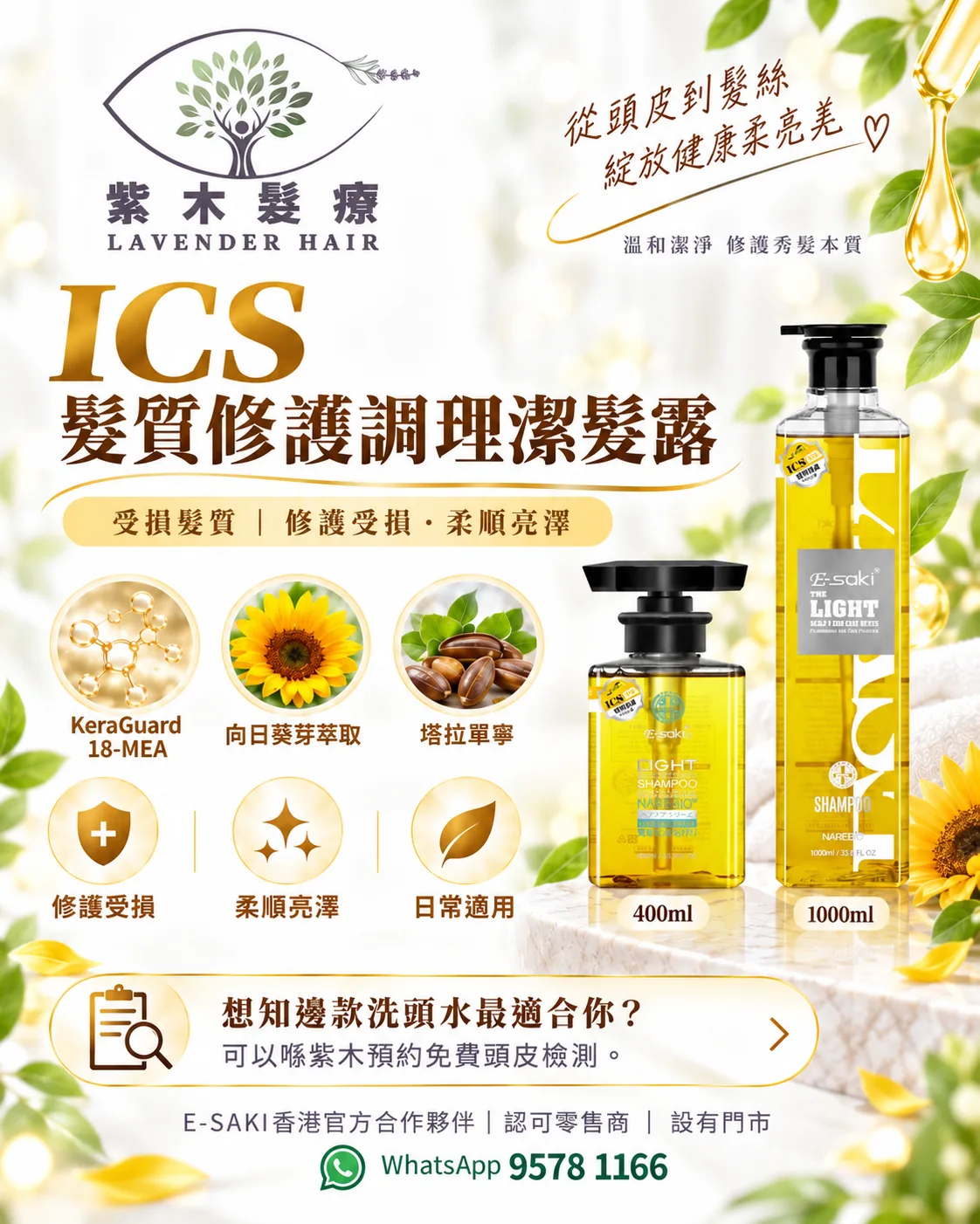 ICS 髮質修護調理潔髮露簡單版說明圖